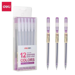 Deli A119 color gel pen fashion cartoon no print wind student hand account marking with color pen 0.5mm