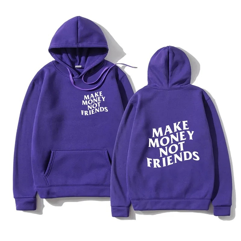 Funny Need Money Letter Print Hoodie Fashion Design Men's Wo