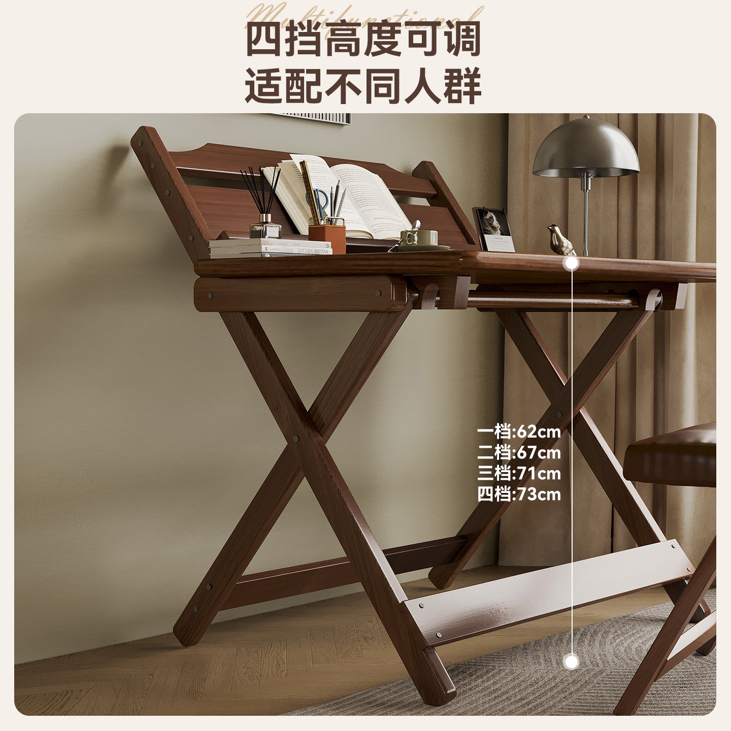 Mesa de estudio plegable, estudio infantil, mesa de computadora de elevación, dormitorio, mesa multifuncional simple sin instalación
