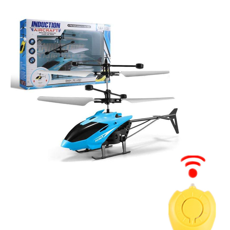 Helicóptero azul + interruptor de gota de agua