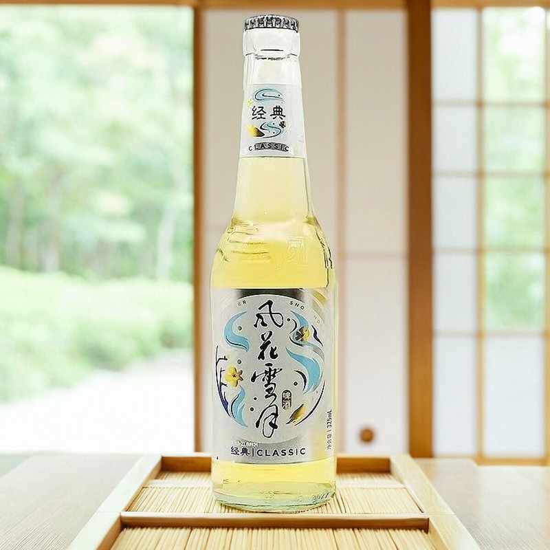 风花雪月啤酒云南大理啤酒原味淡爽拉格小麦黄啤 325ml瓶装一整箱|undefined