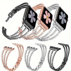 Apple ApplewatchS10 ウォッチ 3 チェーン合金ダイヤモンドメタルブレスレット iwatch789 ストラップに適しています。