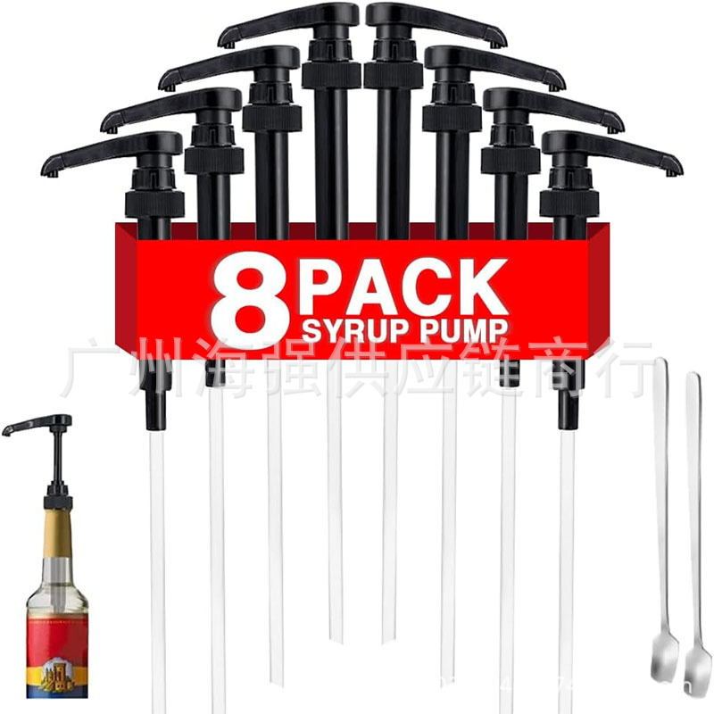 28-400; 검정색 펌프 헤드*8+2 스푼/세트, PP