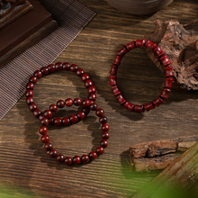 天然小叶紫檀佛珠手串木珠藏式念珠男女款檀香木文玩盘珠厂家批发