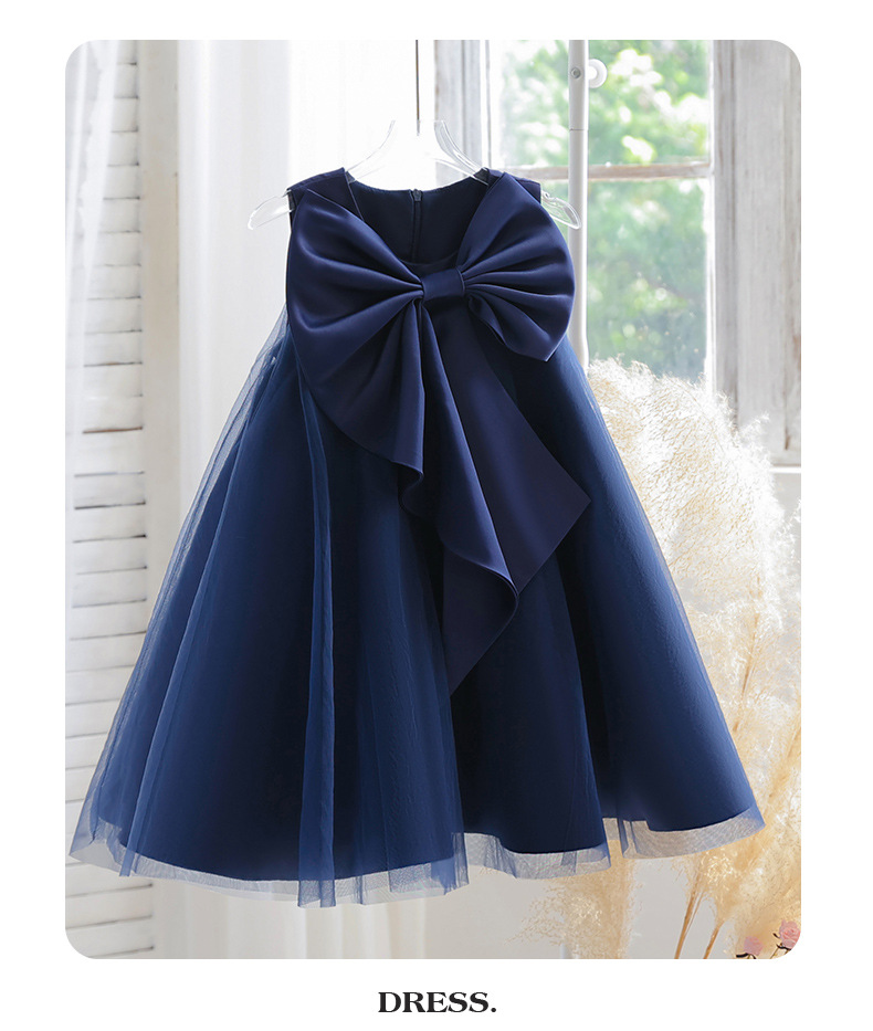 416g Weight Children's Dress Children's Clothing Type Above Knee Dress Length Type Sleeveless Sleeve Length Party Dress Dresses Type Polyester Fabric Type High Waist Waist Line Kids(7-16Years) Age Group Party Occasion Round Neck Neckline Loose Fit Type Solid Color Pattern Winter, Summer, Spring Season Girl'S Gender Bowknot Design Princess Style Princess Solid Color Bowknot Polyester Girls Dresses 13