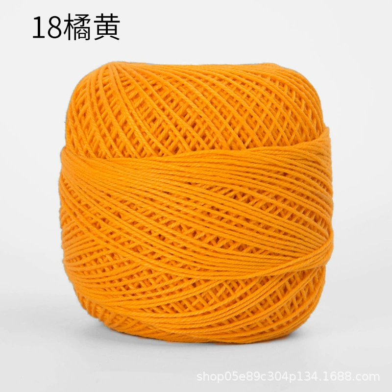 Шёлковая crochet нить шарики, 3 размера, разноцветная пряжа для вязания сумок и крючком