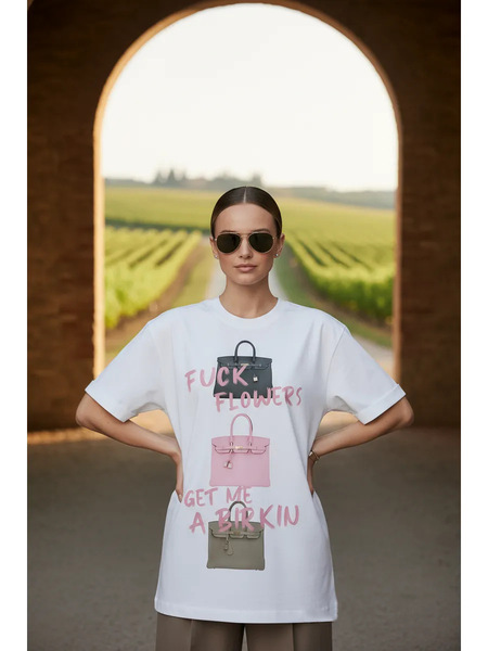 Summer cotton fashionable elegant short sleeve T-shirt