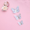 Cross -border paper double -layer butterfly cake decoration birthday cake decorative cake plug -in cake ornament baking plug -in