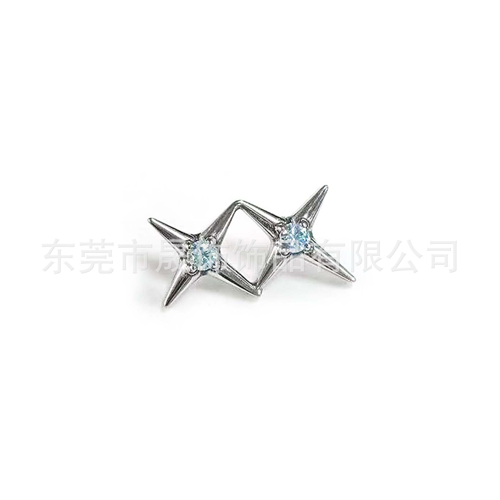 F136 Titanium 拼接 Star Studded 5A Cubic Zirconia Ear Stud Helix Cartilage Stud G23 Implant Grade Titanium 人体 Piercing Jewelry Accessories 头