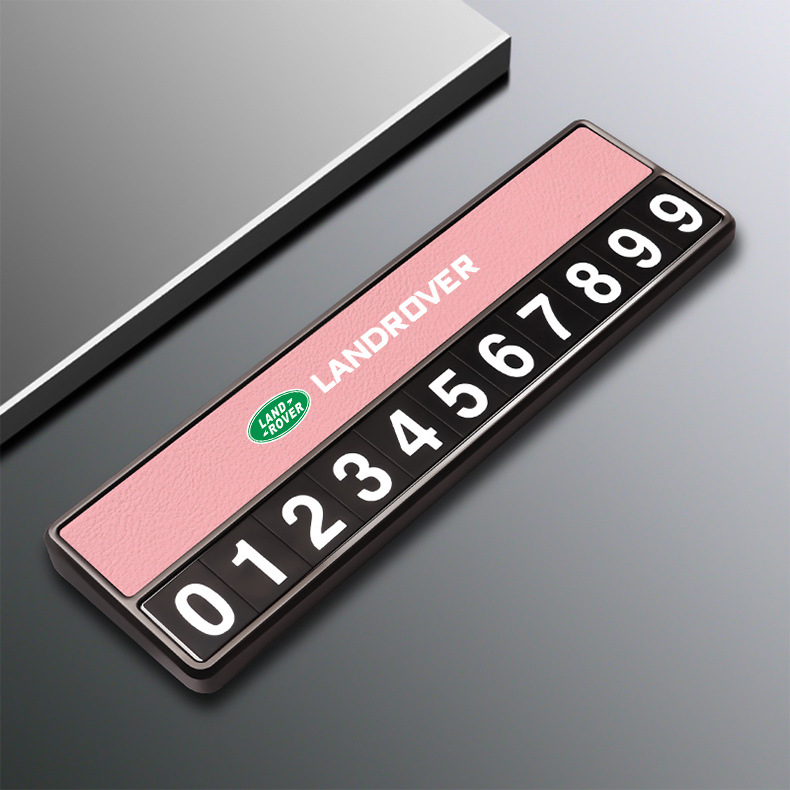 Suitable for Land Rover Discovery Sport Range Rover Sport Velar Evoque Defender Temporary Parking Phone Number Plate
