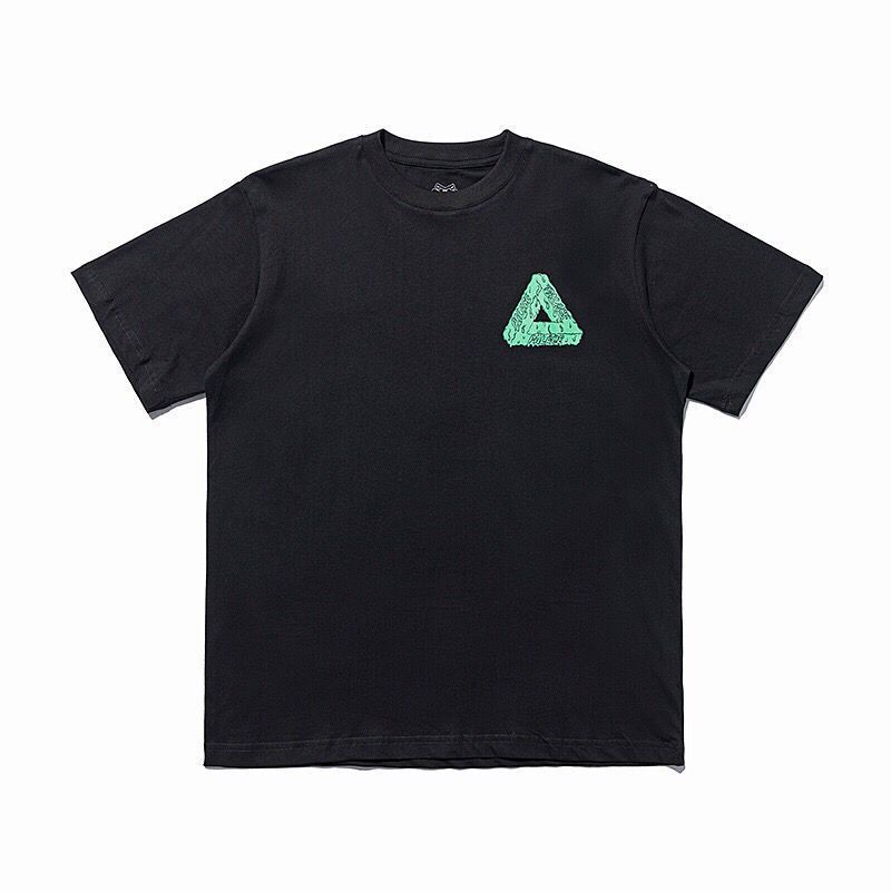 欧米の潮牌palace三角形双紗プリント高品質男女カジュアル半袖tシャツ|undefined