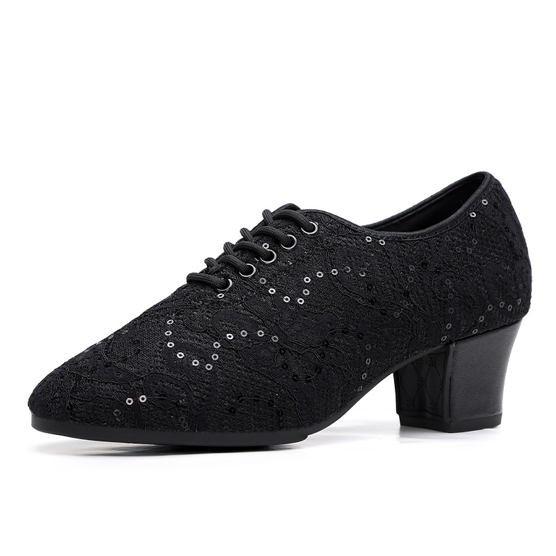 검정 자수, 플랫 고무 밑창 5cm