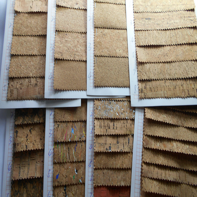 自然特色环保真软木皮革天然皮碎花印花烫金软木装饰包装鞋帽面料