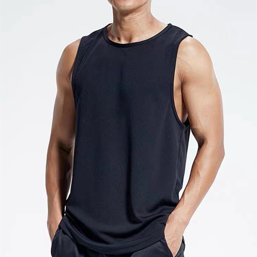 Men's vest mesh breathable loose summer youth sports fitness hurdle bottoming singlet vest men's sleeping clothes