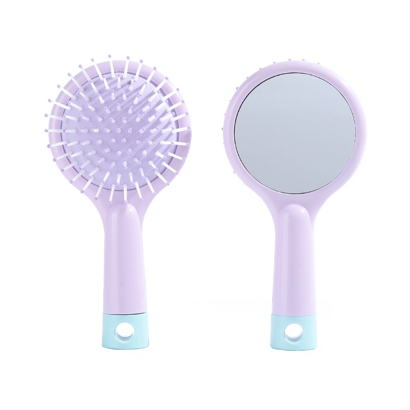 Peines de chicas estudiantes de polvo de aire con peines sueltos con espejo de masaje de aire mini nuevo tipo de mano