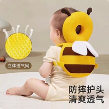乌龟婴儿护头枕春秋款透气 毛绒款护头枕防摔 宝宝保护垫学步帽批