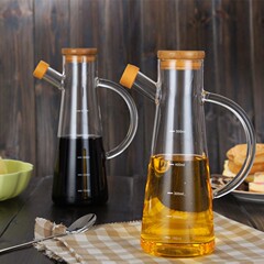 ガラス油壺家庭用キッチンは油瓶を掛けないで、醤油酢調味料瓶の香水瓶の酢壺の油漏れ防止タンクの壺です。