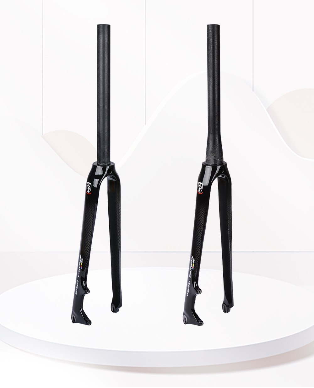 Road bike fork, Rim/Disc兼用、新品 DODICI 700C Road Bike Front Fork Full Carbon Fiber Tapered Shape