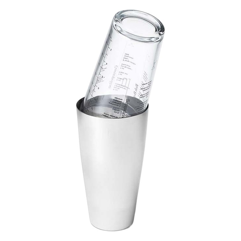 Boston Shaker Acero inoxidable vidrio Shaker fruta té herramienta bar coctelera traje