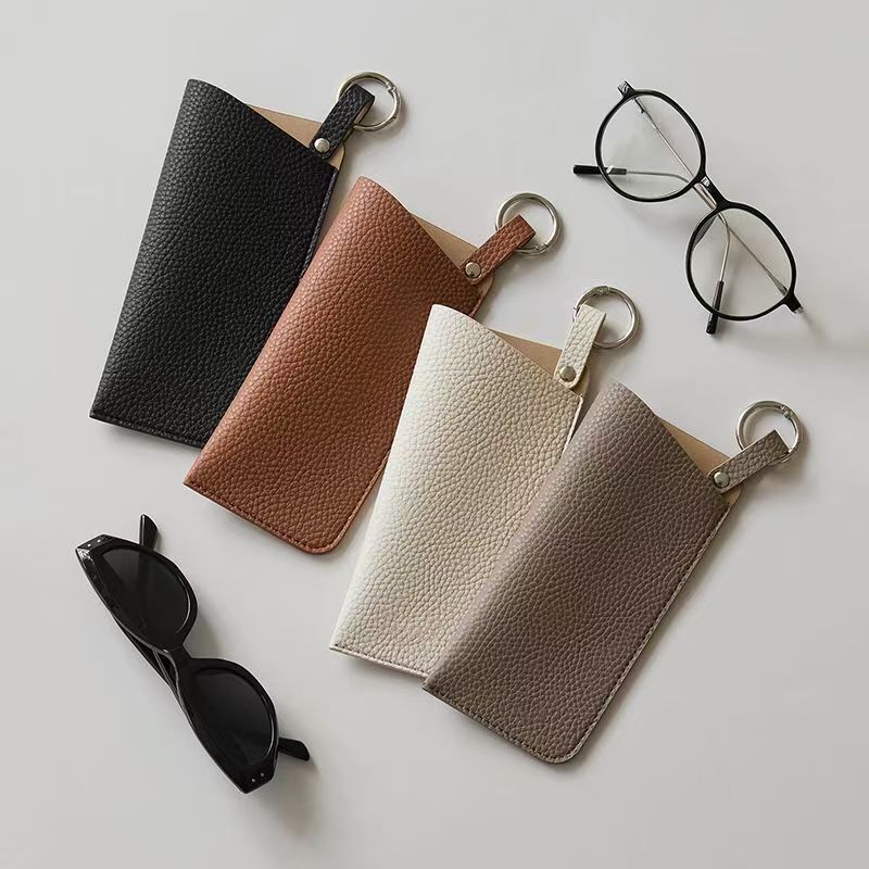 New open-top sunglasses hanging bag, leather sunglasses storage bag, wholesale New open-top sunglasses hanging bag, leather sunglasses storage bag, wholesale