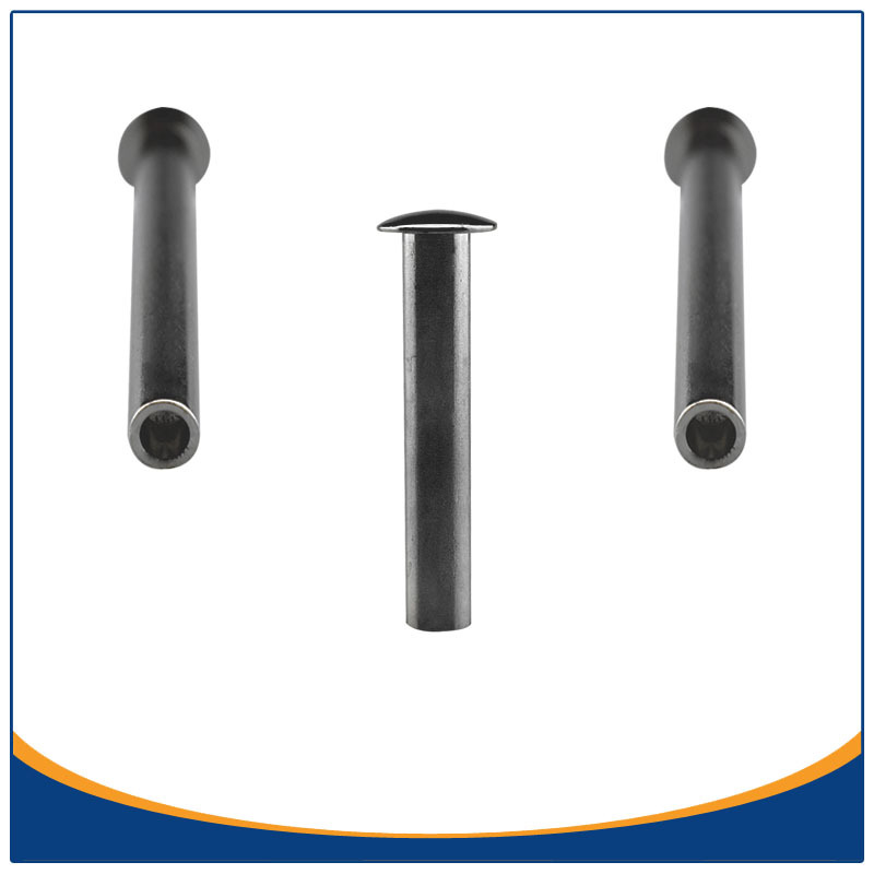 箱包用窝钉广东冷镦厂家现货供应 铁质镀镍伞头半空心T帽