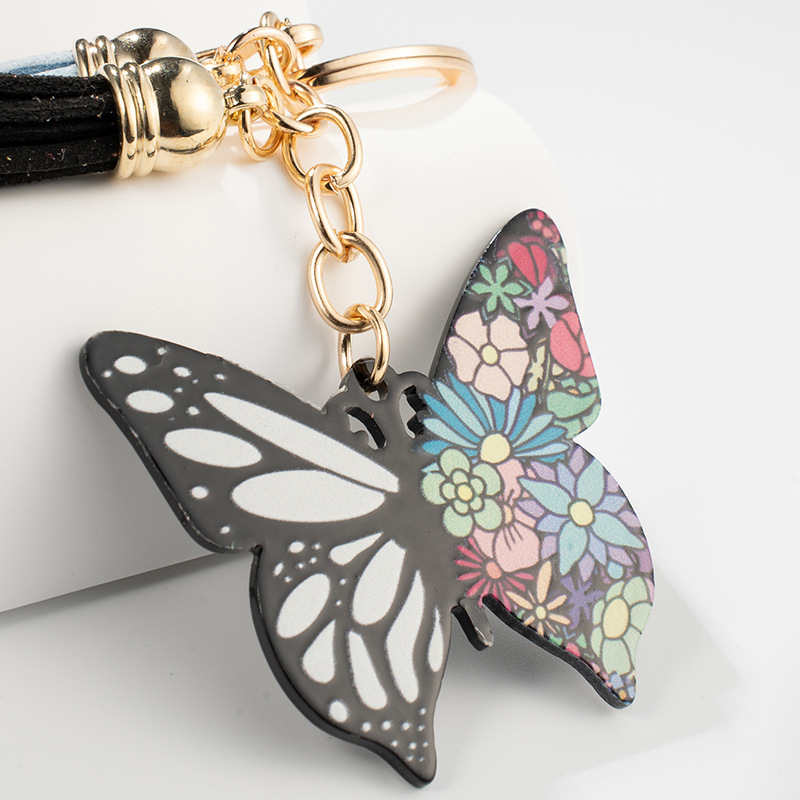 Elegant Retro Lady Butterfly Metal Women's Bag Pendant Keychain display picture 5