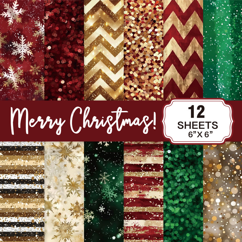 New Christmas Material Paper, Tearable Scrapbook DIY Collage Base Paper, Holiday Decoration Material Background Paper New Christmas Material Paper, Tearable Scrapbook DIY Collage Base Paper, Holiday Decoration Material Background Paper
