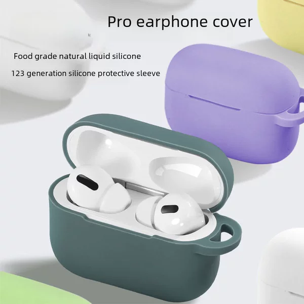 For Apple airpods Protective Case 2 Generation 3 Generation Pro2 Headphone Case Bluetooth Headset Drop-resistant Silicone Soft Case