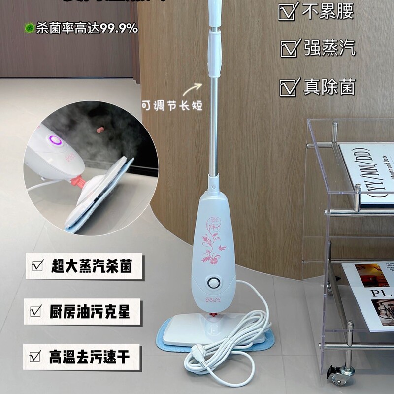 蒸汽拖把电动家用高温蒸汽厨房擦地清洁拖把多功能除螨杀菌擦地机|undefined