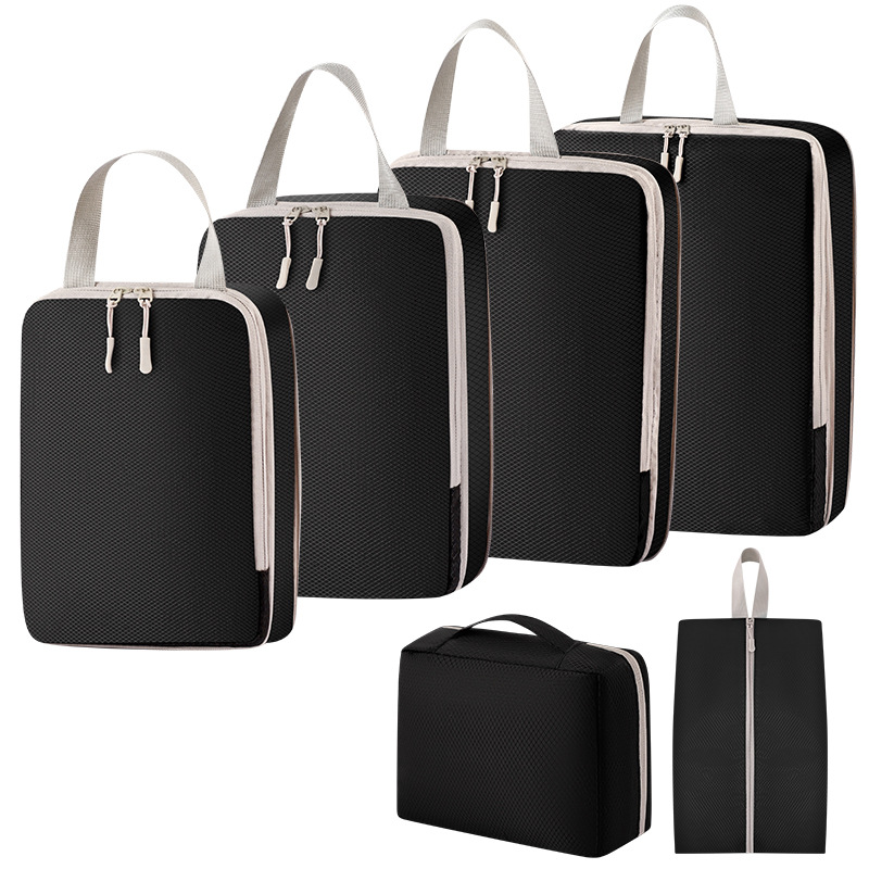 4 장 세트 + 워시 백 + 신발 가방 [6 장 블랙]]