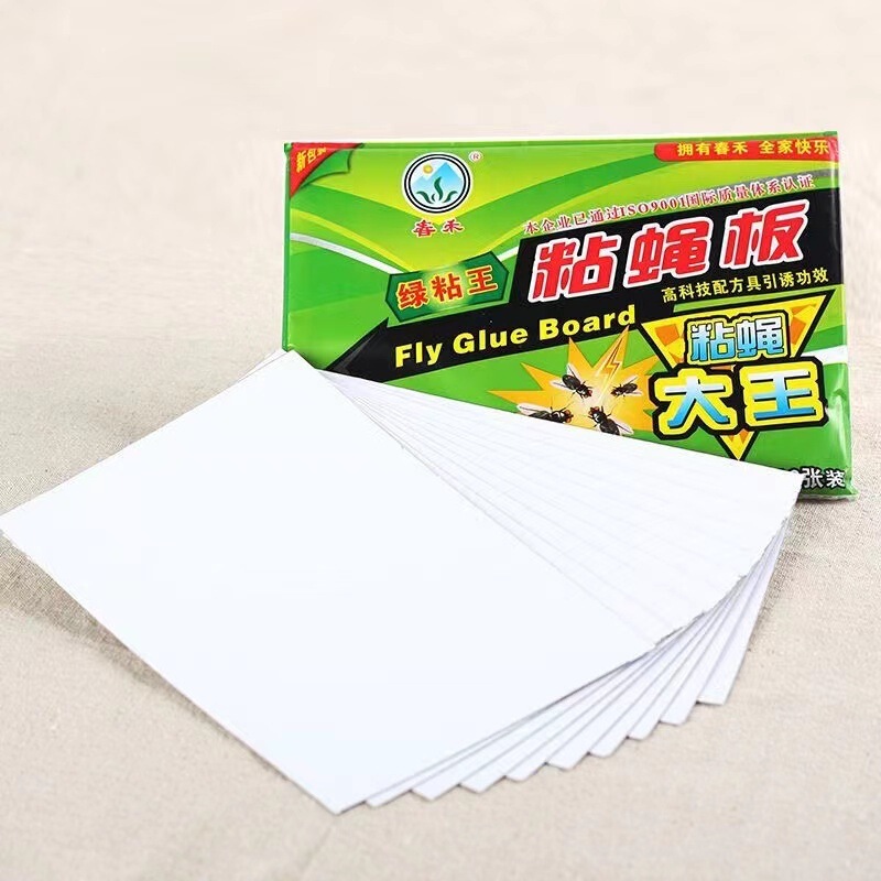 Fly trap adhesive board for home use, strong fly-attracting paper to lure flies, suitable for orchards, greenhouses, fruit flies, and insect control, wholesale