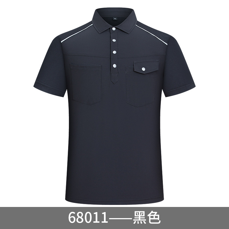 作業服カスタム半袖 Tシャツ男性と女性の広告シャツ作業服夏ラペル作業服プリントロゴ|undefined
