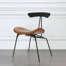 北欧美式铁艺椅子创意复古工业风LOFT咖啡厅家用餐椅酒吧吧台椅
