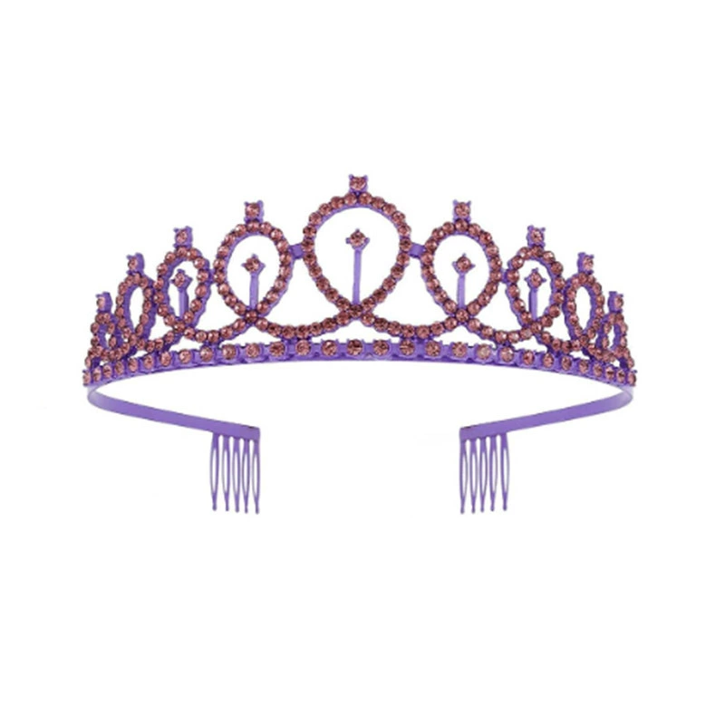 Диадема-ободок набор с кристаллами и лентой "Birthday Queen", комфортная подарочная принадлежность