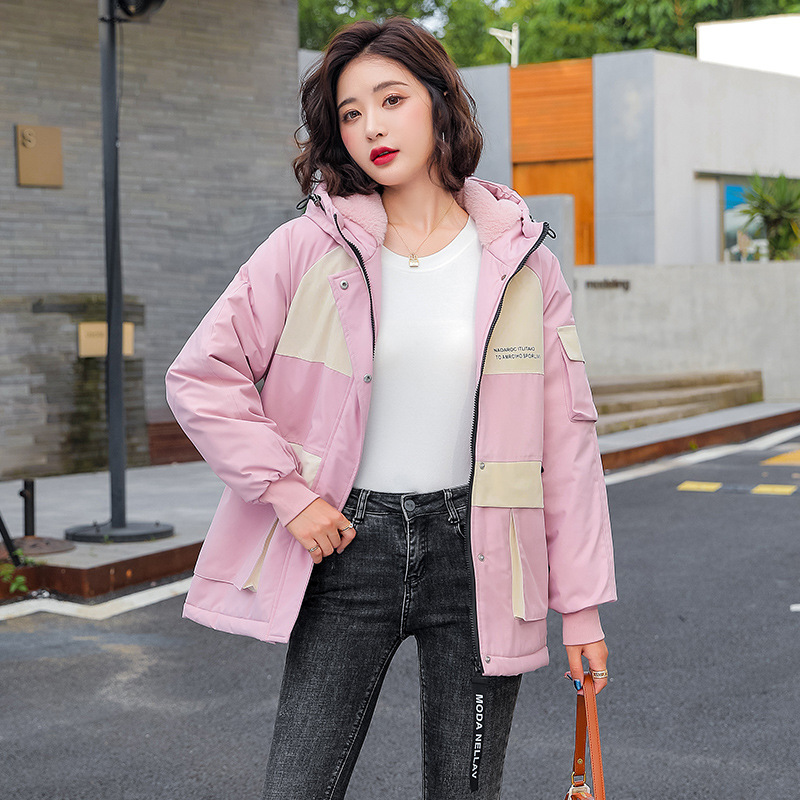2021 nuevo engrosado para superar el estilo de mujer largo estilo coreano suelto abrigo de invierno delgado calentamiento abrigo de algodón para mujeres image 6