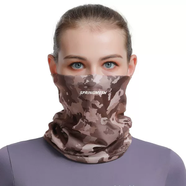 Camouflage dust-proof face mask, essential anti-smog mask and face towel for outdoor cycling, camouflage civilian neck scarf and hood