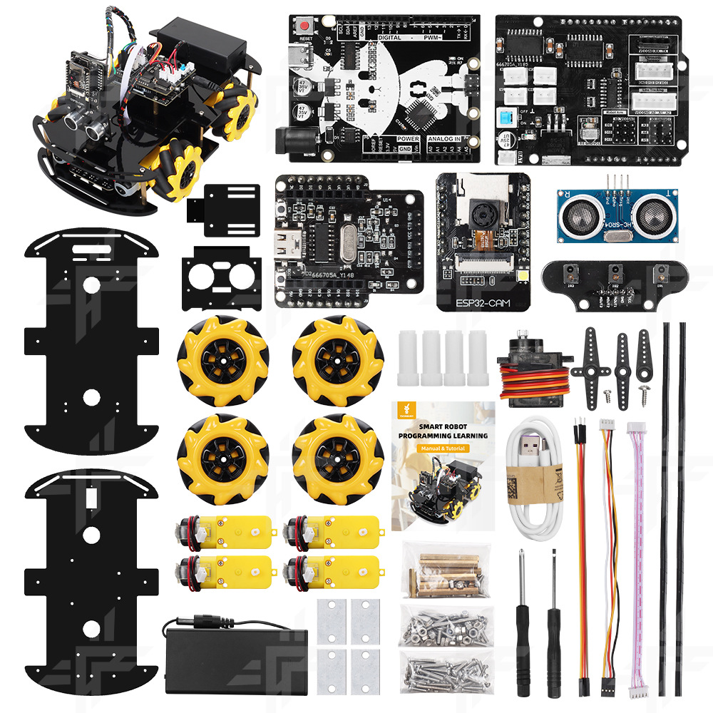 ESP-32 카메라 프로그래밍 교육 로봇 자동차 인터넷 초음파 지능형 장애물 회피 프로그래밍 자동차 키트