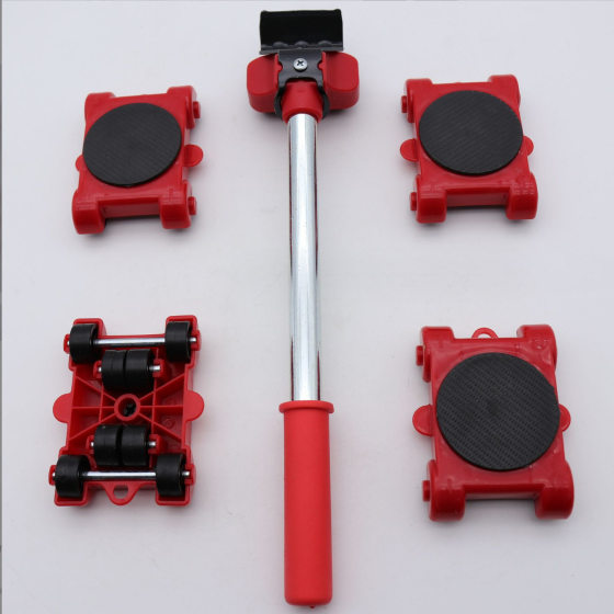 5-piece set of casters plastic convenient household handler heavy object handler universal pulley mobile moving tool