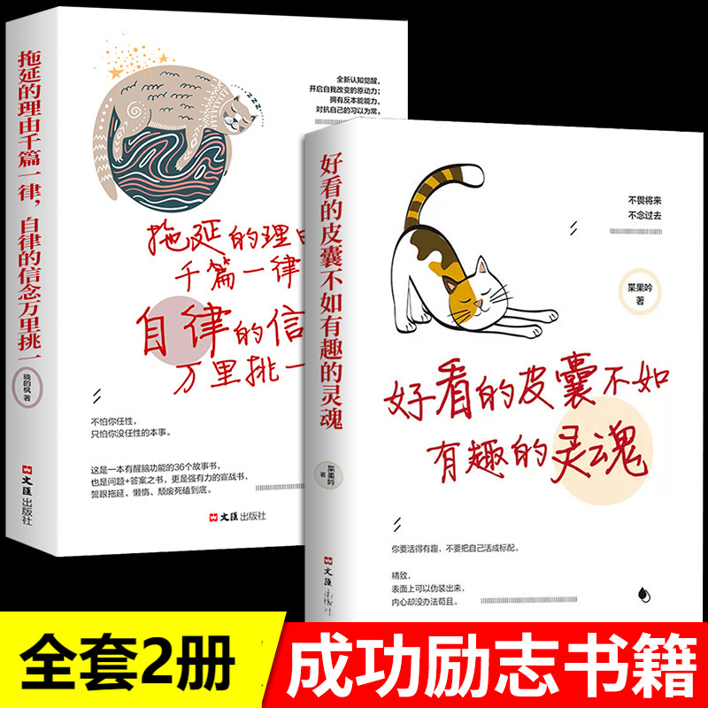 全2册好看的皮囊不如有趣的灵魂青春励志正能量治愈系修心的书籍