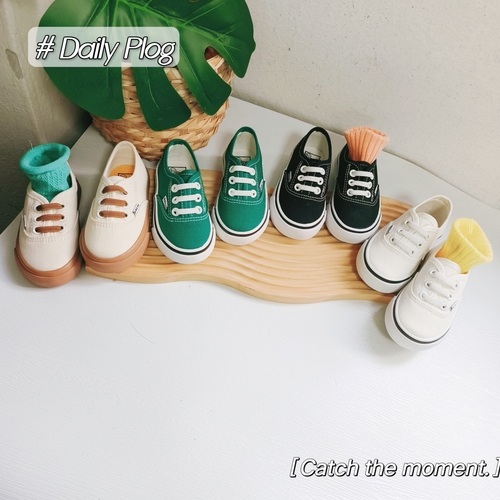 Korean Canvas Children's Shoes 2024 Spring New Model Children's Slip-on Board Shoes for Both Boys and Girls, Soft Sole Parent-Child Shoes, Versatile Fabric Shoes