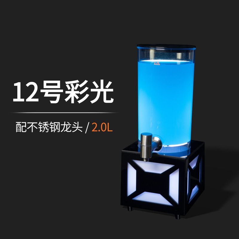 Xinyuan Cannon de cerveza de barril con grifo Contenedor de barril de Cola de 3L Cannon de barril luminoso Barra de barril de cerveza de red de 3 litros dedicado