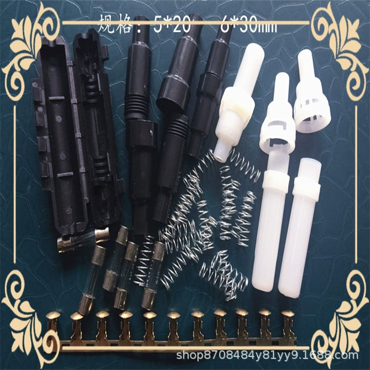 5*20 6*30 предохранитель трубка корпус соответствующий стеклянный трубный предохранитель с медной клеммной пружиной