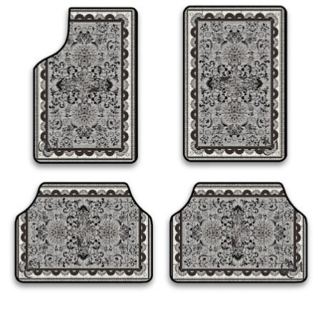 Cross-Border Temu Car Floor Mats Four-Piece Set for Driver and Passenger, Dirt-Resistant Non-Slip Floor Mats, Entryway Door Mats, One-Piece Drop Shipping