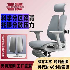人体工学椅久坐舒适家用电脑椅双背护腰电竞椅办公室久坐办公椅
