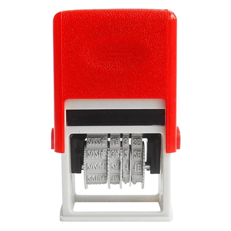 Tiempo Diario sello Universal fecha Año Mes Día sello ajustable de retorno de tinta automática sello de texto Fecha