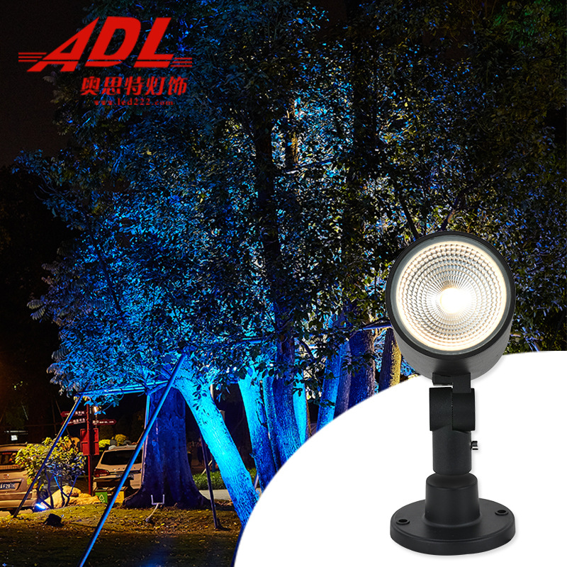 Outdoor Waterproof Ground-Installed Diffused Tree Lamp, Ground Projector Lamp, Courtyard Lamp, Landscape Lamp, Garden Lamp, Grass Lamp