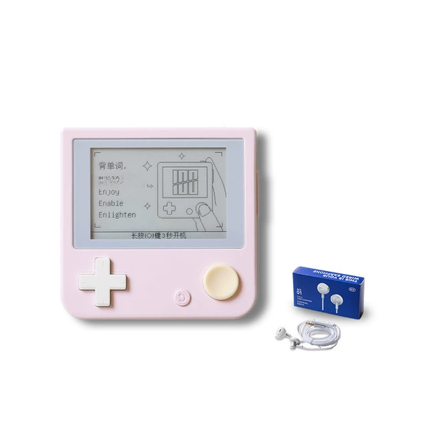 White peach powder host + headphones
