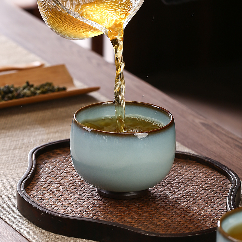 5ZV7批發功夫茶具官窯鐵胎大容量主人杯大號羅漢杯個人專用單杯品