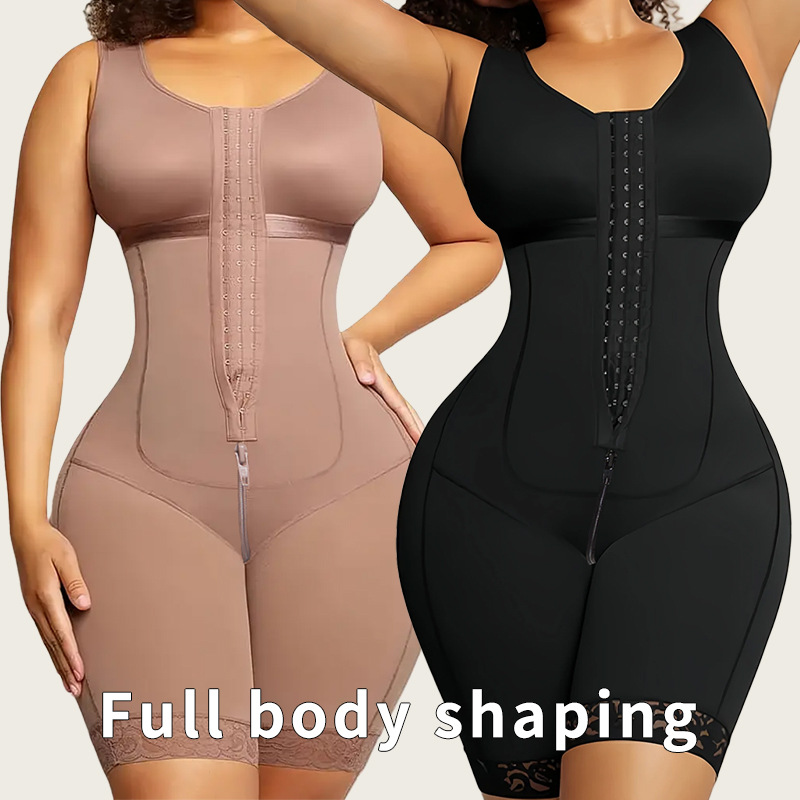 Cross-Border Bodyshaper Jumpsuit European and American Large Size Waist Tightening Tummy Lifting Butt Lifting Bodysuit Shaping Body Corset
