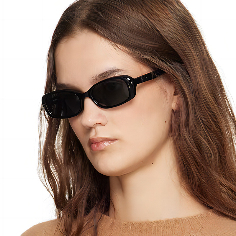 40g Weight Full Frame Glasses Structure Sunglasses Classification PC, UV400 Protection Lens Material Square Glasses Style Travel, Shopping Occasion Solid Color Pattern All Seasons Season Women's Gender Simple Style, Classic Style Style Simple Style Classic Style Solid Color PC UV400 Protection Square Full Frame Women's Sunglasses 无